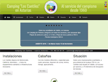 Tablet Screenshot of campingloscantiles.com